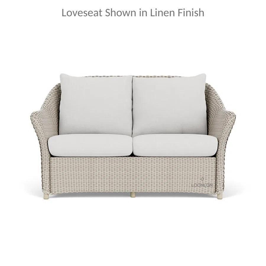 Weekend Retreat 4 PC Loveseat Lounge Chair Set-Outdoor Lounge Sets-Lloyd Flanders-LOOMLAN