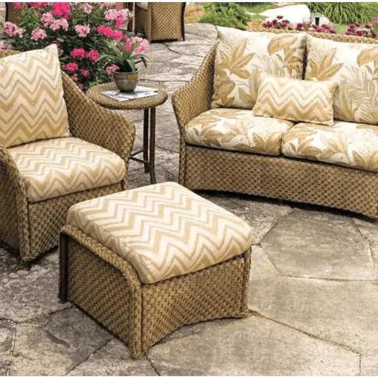 Weekend Retreat 4 PC Loveseat Lounge Chair Set-Outdoor Lounge Sets-Lloyd Flanders-LOOMLAN