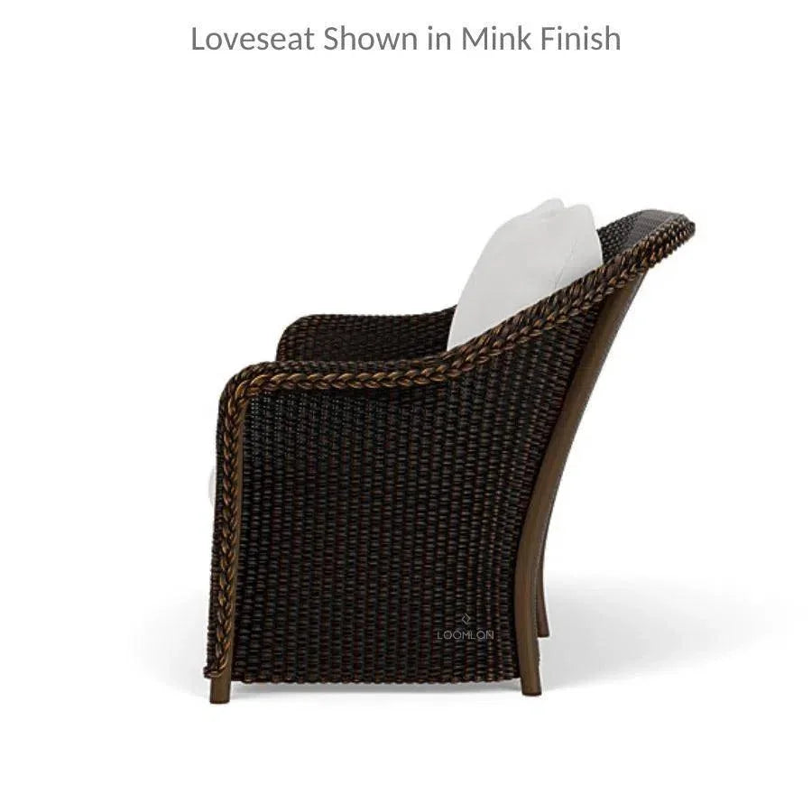 Weekend Retreat 4 PC Loveseat Lounge Chair Set-Outdoor Lounge Sets-Lloyd Flanders-LOOMLAN