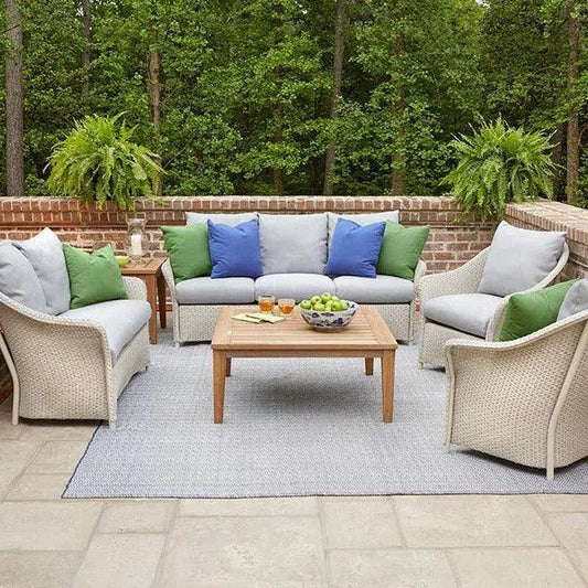 Weekend Retreat 6 PC Lounge Set Tables Lloyd Flanders-Outdoor Lounge Sets-Lloyd Flanders-LOOMLAN