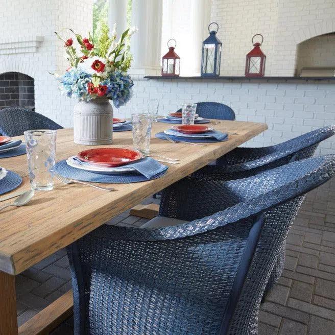Weekend Retreat Dining Chair All Weather Wicker-Outdoor Dining Chairs-Lloyd Flanders-LOOMLAN