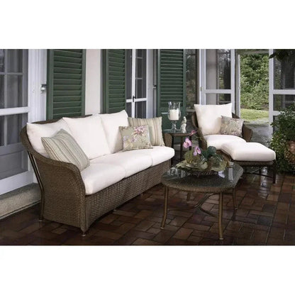 Weekend Retreat Outdoor Loveseat All Weather Wicker - LOOMLAN - Lloyd Flanders - Outdoor Sofas & Loveseats