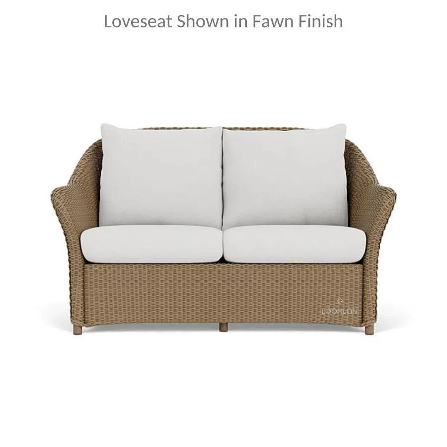 Weekend Retreat Outdoor Loveseat All Weather Wicker - LOOMLAN - Lloyd Flanders - Outdoor Sofas & Loveseats