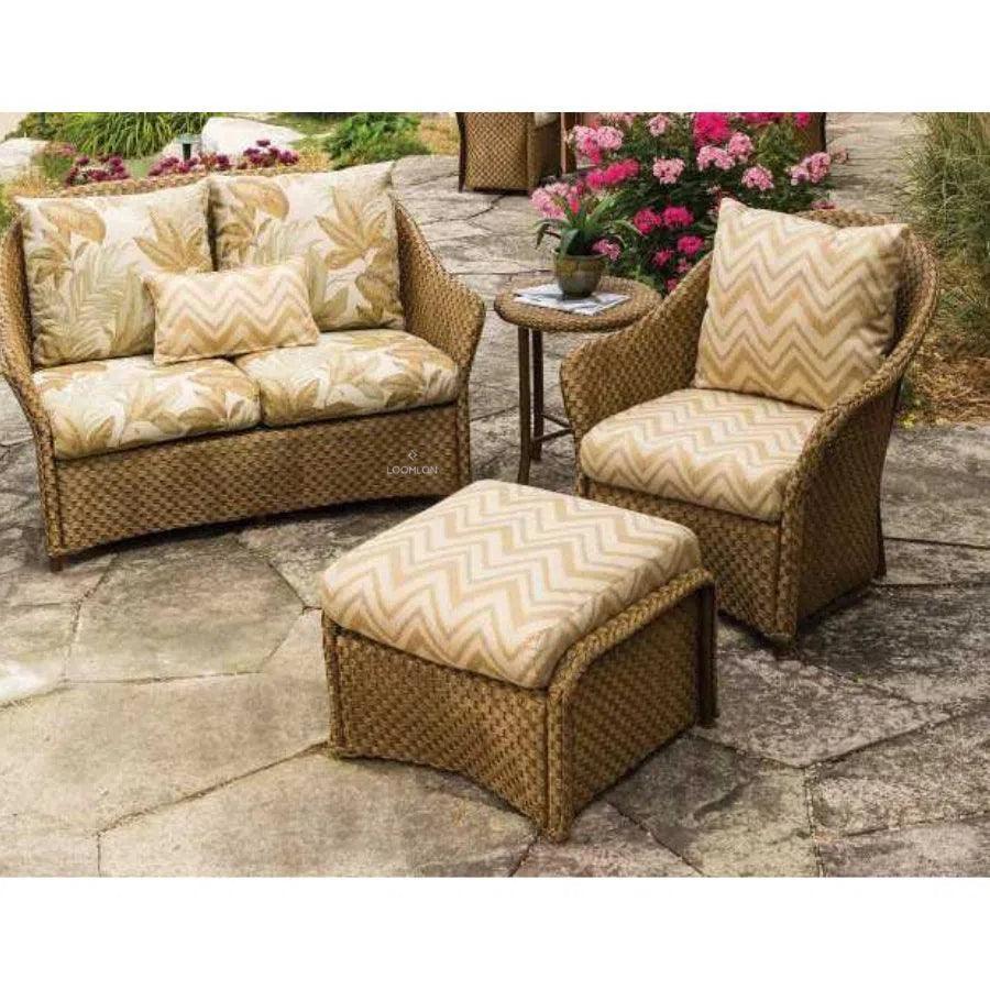 Weekend Retreat Outdoor Loveseat All Weather Wicker - LOOMLAN - Lloyd Flanders - Outdoor Sofas & Loveseats