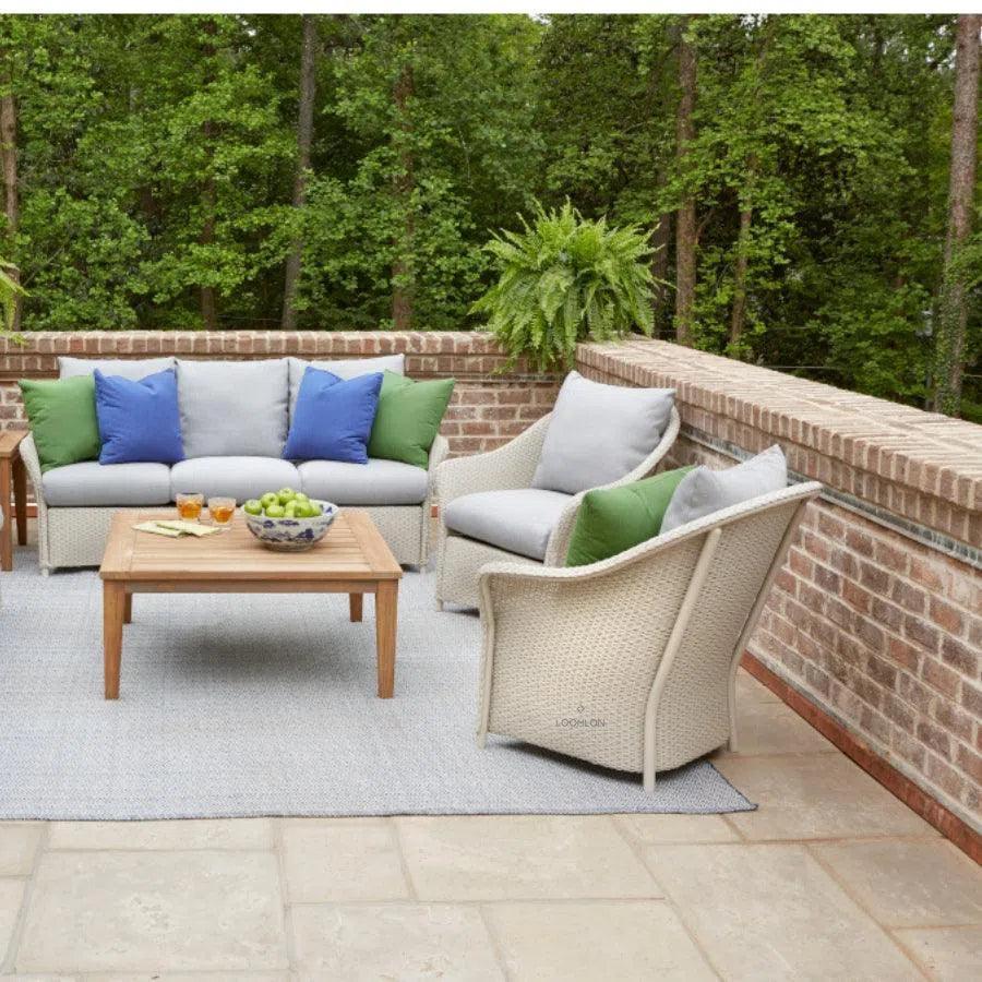 Weekend Retreat Outdoor Loveseat All Weather Wicker - LOOMLAN - Lloyd Flanders - Outdoor Sofas & Loveseats