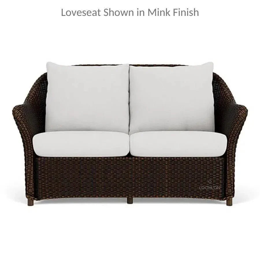 Weekend Retreat Outdoor Loveseat All Weather Wicker - LOOMLAN - Lloyd Flanders - Outdoor Sofas & Loveseats