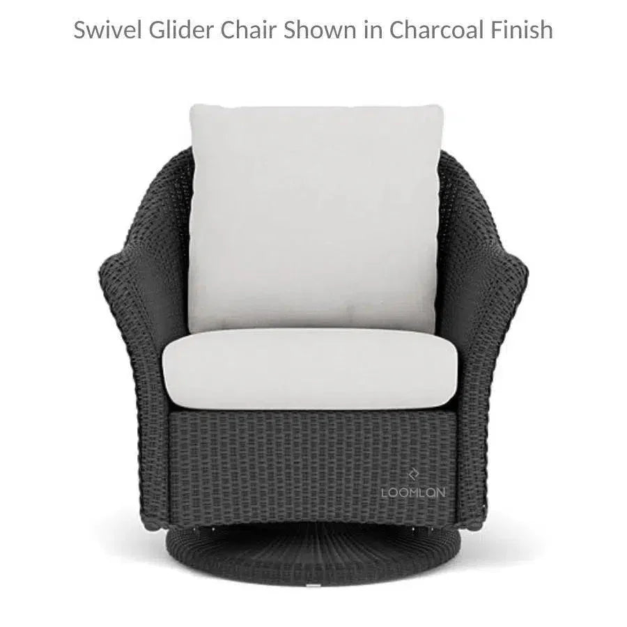 Weekend Retreat Outdoor Swivel Glider Lounge Chair-Outdoor Lounge Chairs-Lloyd Flanders-LOOMLAN