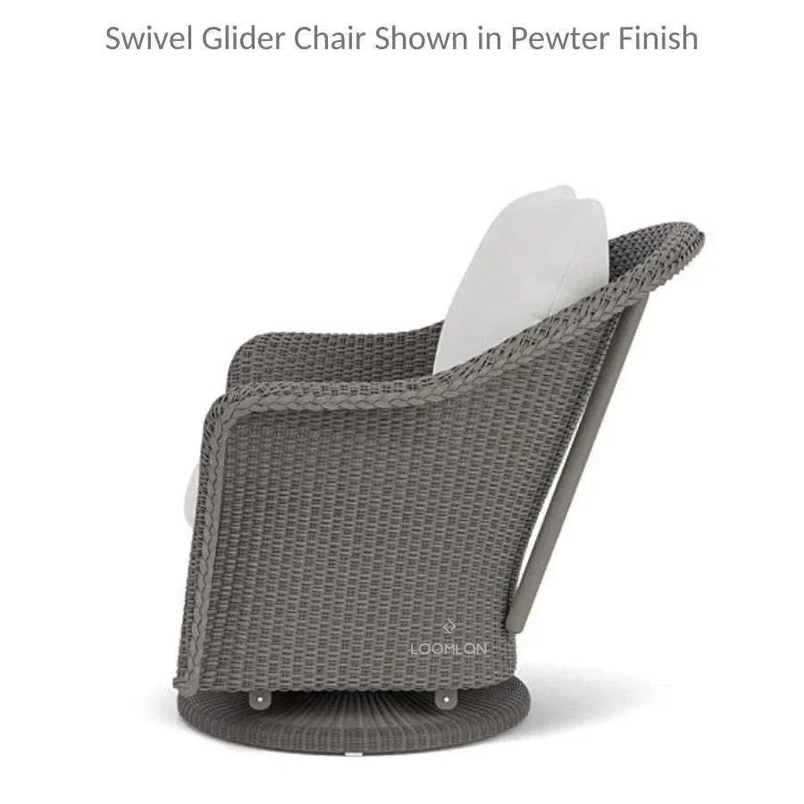 Weekend Retreat Outdoor Swivel Glider Lounge Chair-Outdoor Lounge Chairs-Lloyd Flanders-LOOMLAN
