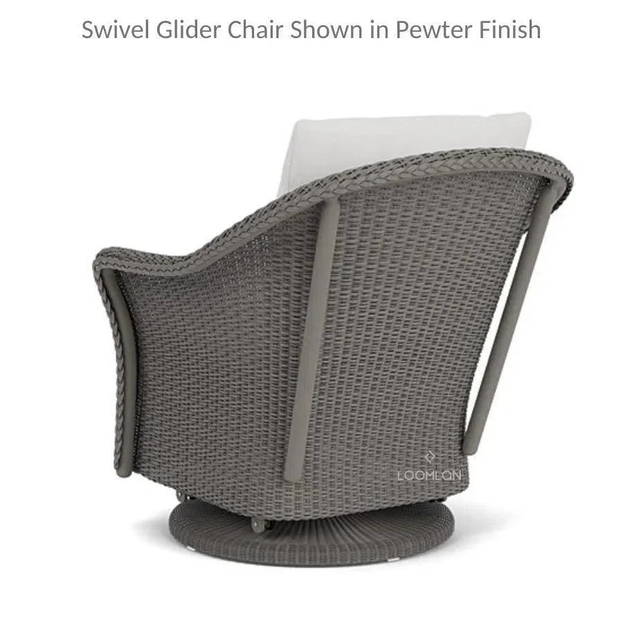 Weekend Retreat Outdoor Swivel Glider Lounge Chair-Outdoor Lounge Chairs-Lloyd Flanders-LOOMLAN