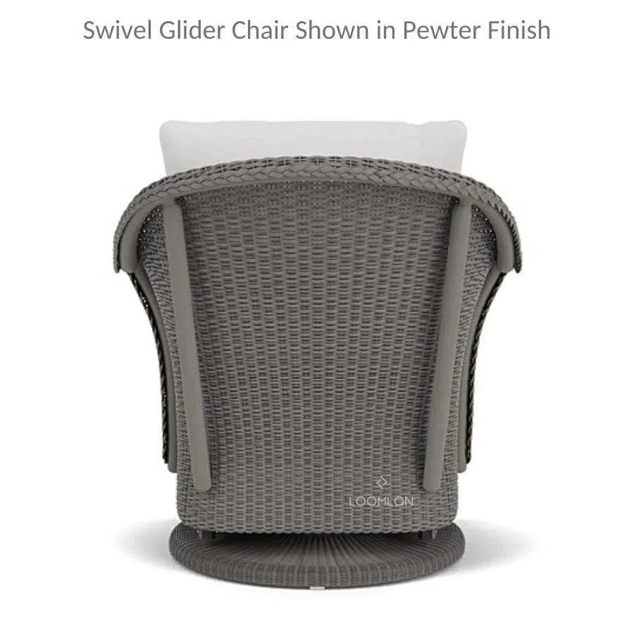 Weekend Retreat Outdoor Swivel Glider Lounge Chair-Outdoor Lounge Chairs-Lloyd Flanders-LOOMLAN