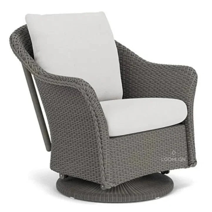 Weekend Retreat Outdoor Swivel Glider Lounge Chair-Outdoor Lounge Chairs-Lloyd Flanders-LOOMLAN