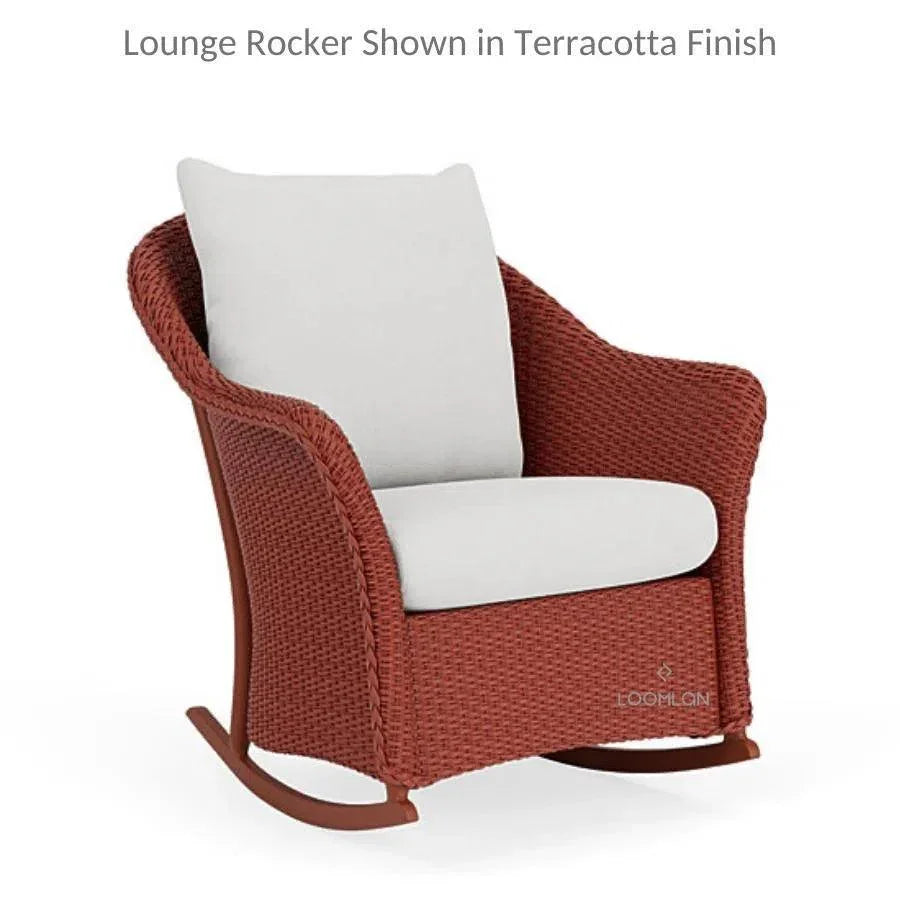 Weekend Retreat Rocker Lounge Chair Set Table-Outdoor Lounge Sets-Lloyd Flanders-LOOMLAN