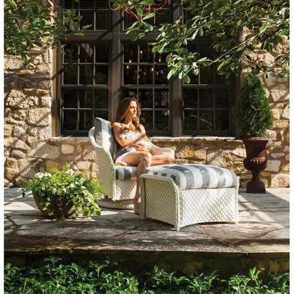 Weekend Retreat Swivel Lounge Chair Set Ottoman-Outdoor Lounge Sets-Lloyd Flanders-LOOMLAN