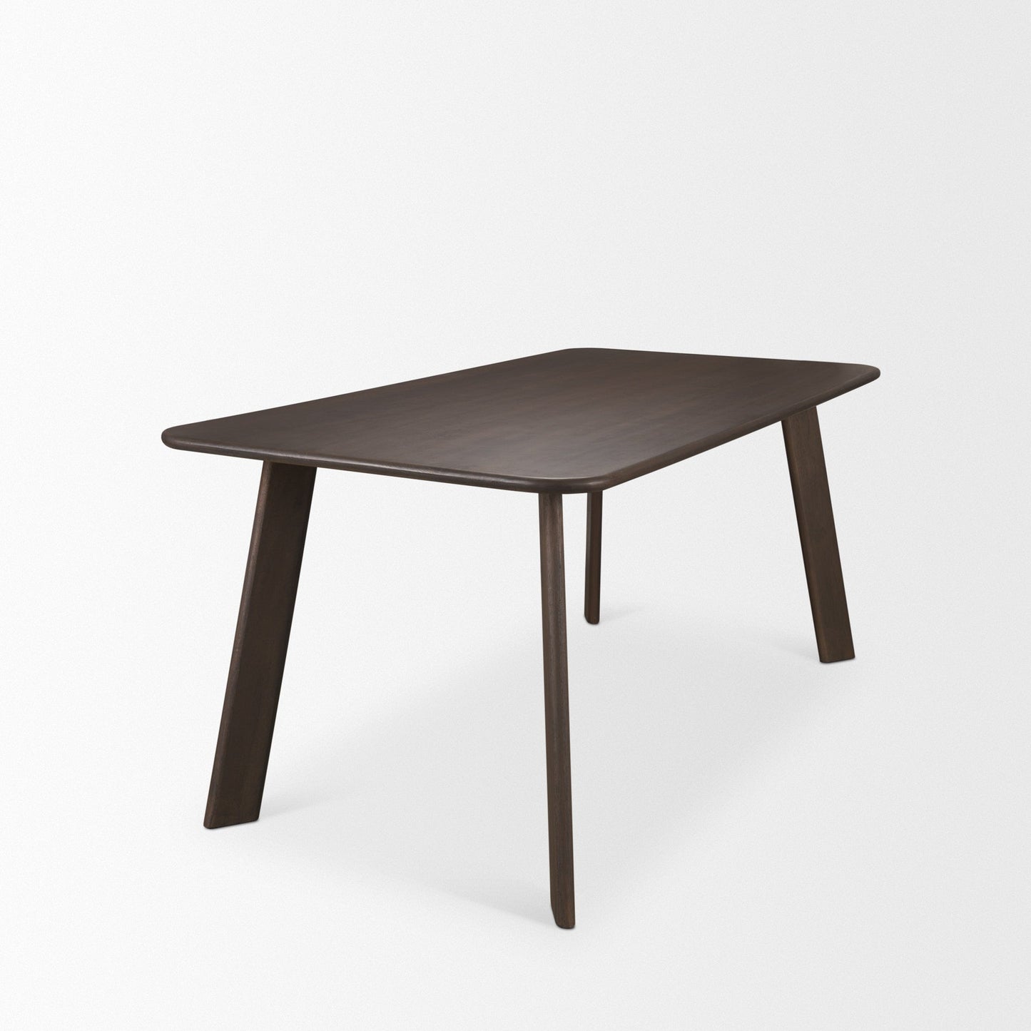 Welborn Dark Brown Wood Dining Table-Dining Tables-Mercana-LOOMLAN