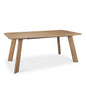 Welborn Dark Brown Wood Dining Table-Dining Tables-Mercana-Small-Light Brown-LOOMLAN