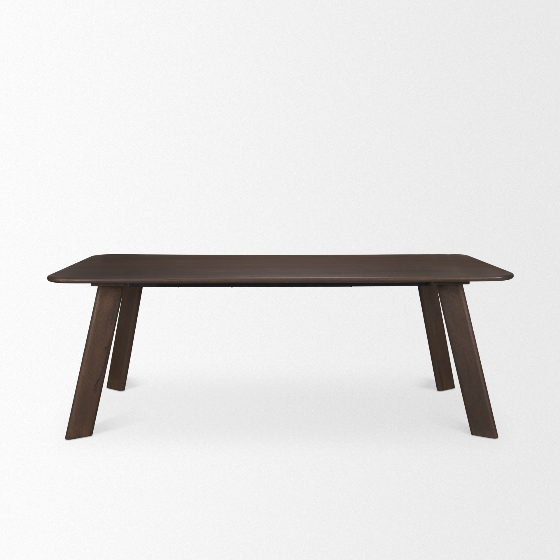 Welborn Dark Brown Wood Dining Table-Dining Tables-Mercana-LOOMLAN