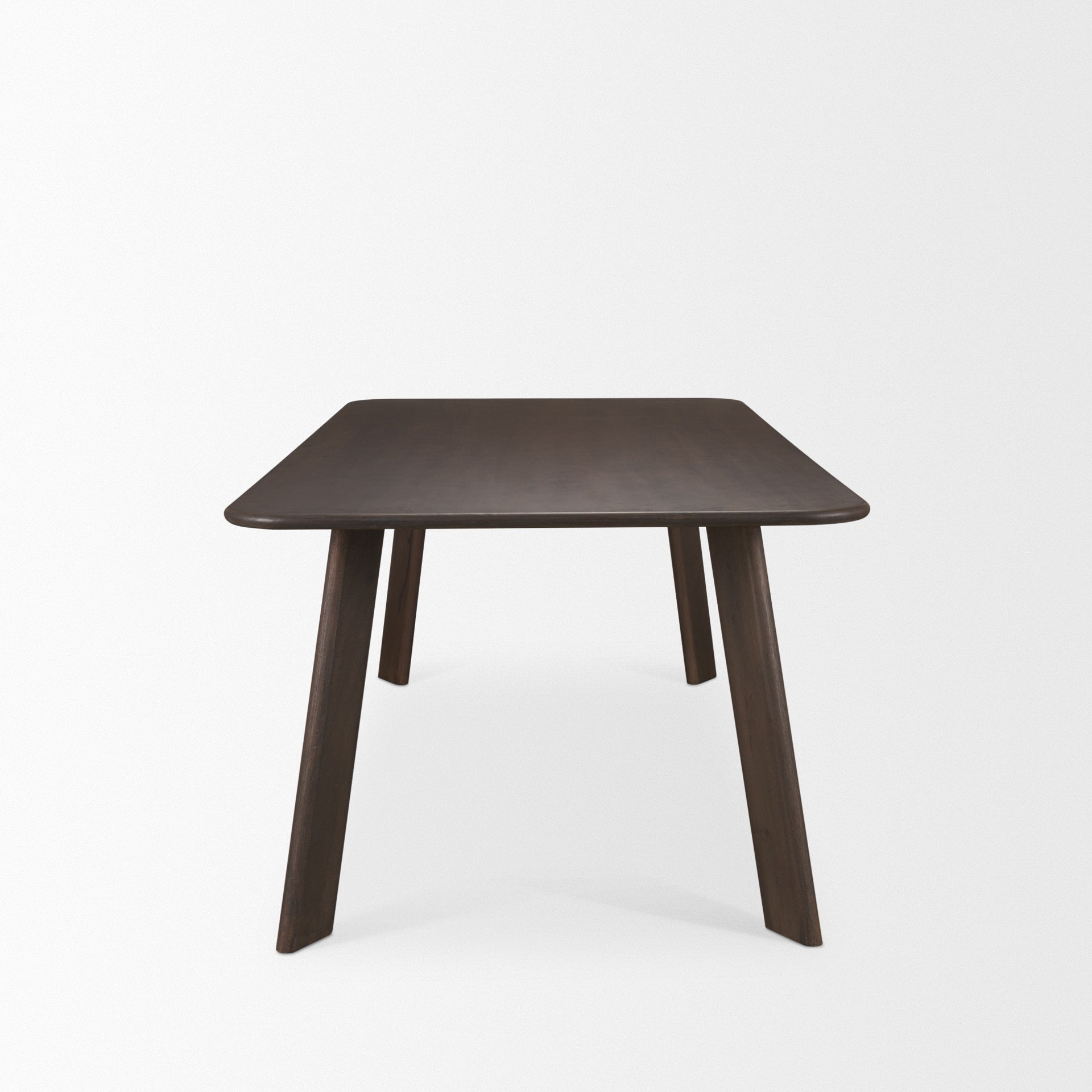 Welborn Dark Brown Wood Dining Table-Dining Tables-Mercana-LOOMLAN