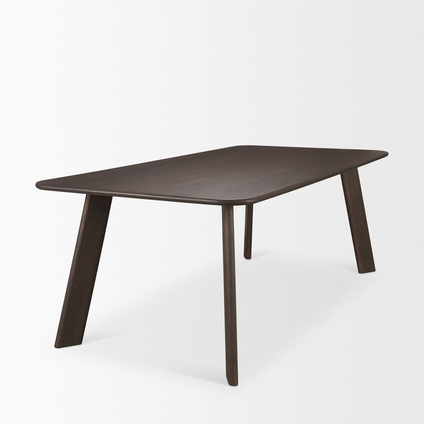 Welborn Dark Brown Wood Dining Table-Dining Tables-Mercana-LOOMLAN
