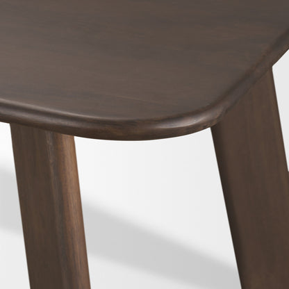 Welborn Dark Brown Wood Dining Table-Dining Tables-Mercana-LOOMLAN