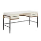 Weldrick Iron Based Wooden Desk-Home Office Desks-SUNPAN-Oyster-LOOMLAN