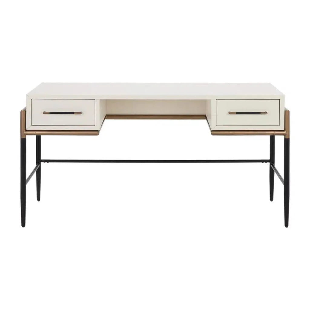 Weldrick Iron Based Wooden Desk-Home Office Desks-SUNPAN-LOOMLAN