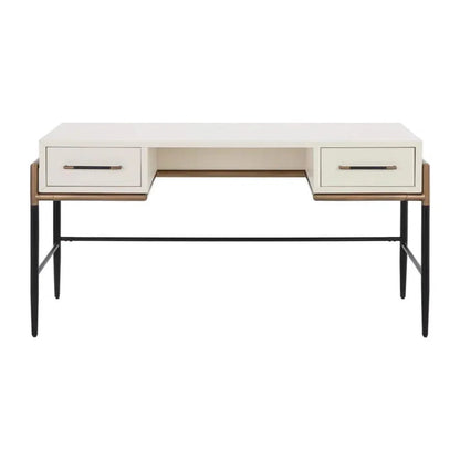 Weldrick Iron Based Wooden Desk-Home Office Desks-SUNPAN-LOOMLAN