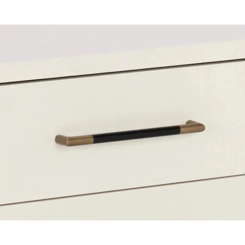 Weldrick Iron Based Wooden Nightstand - LOOMLAN - SUNPAN - Nightstands