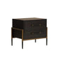 Weldrick Iron Based Wooden Nightstand - LOOMLAN - SUNPAN - Nightstands