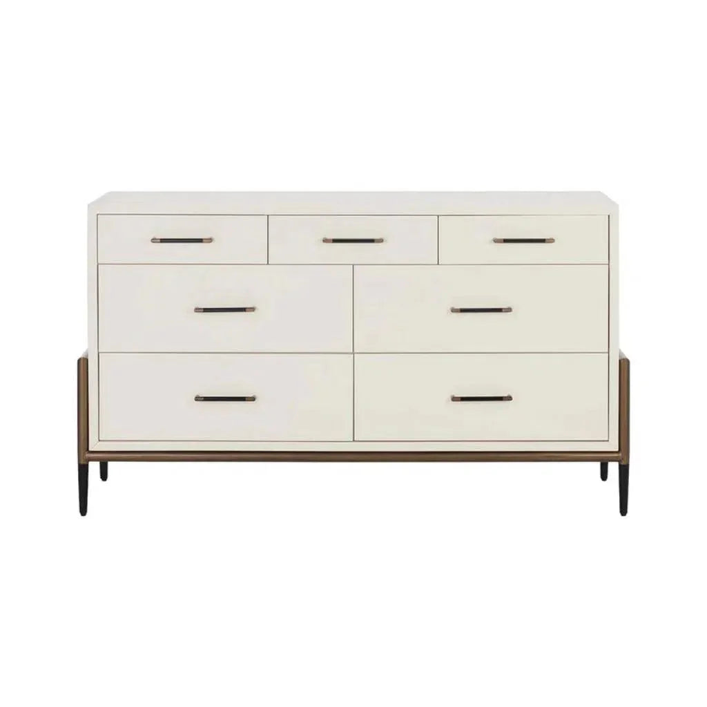 Weldrick Solid Wood Dresser On Stand - LOOMLAN - SUNPAN - Dressers
