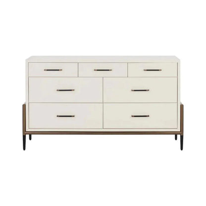 Weldrick Solid Wood Dresser On Stand - LOOMLAN - SUNPAN - Dressers