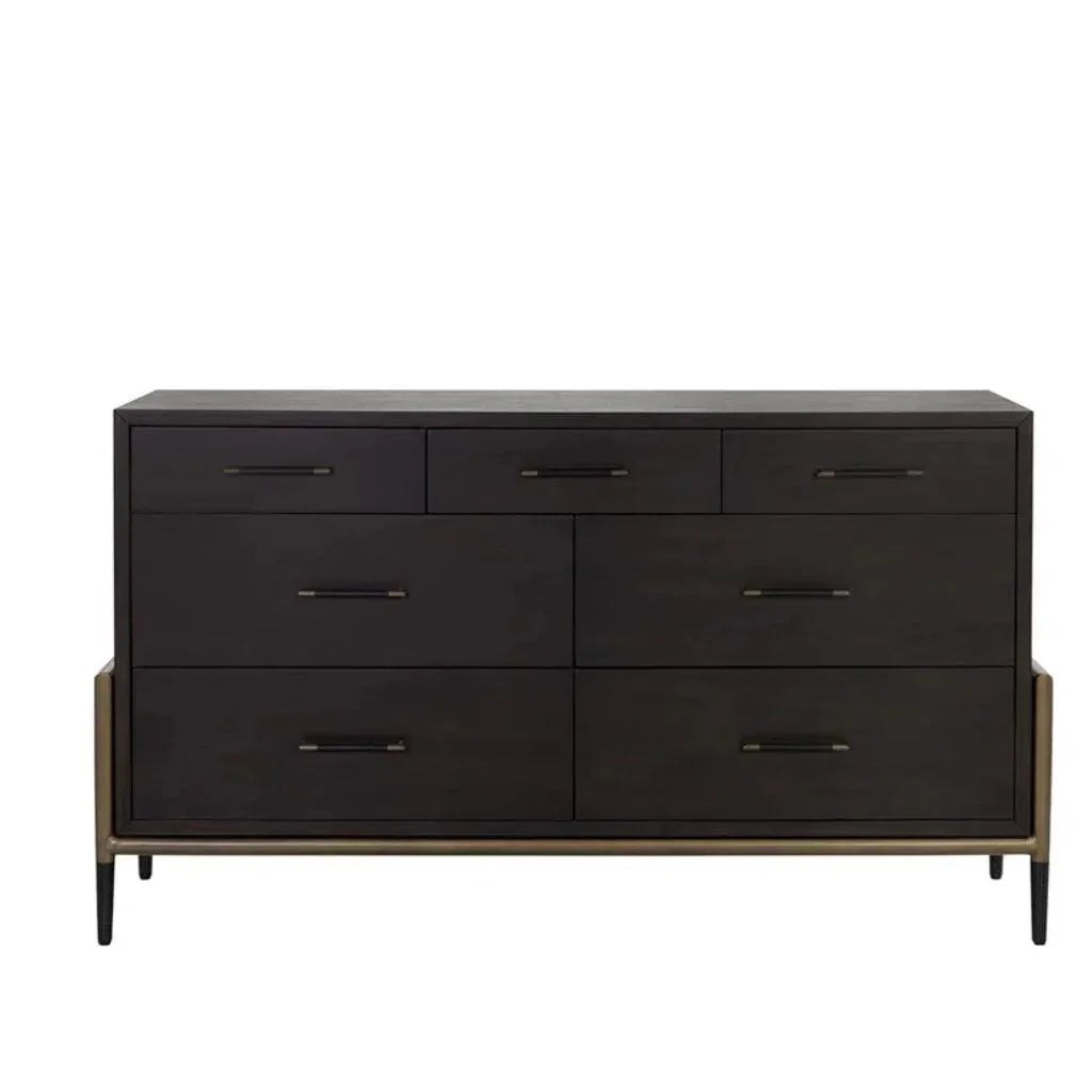 Weldrick Solid Wood Dresser On Stand - LOOMLAN - SUNPAN - Dressers