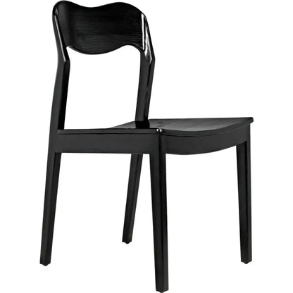 Weller Side Chair - LOOMLAN - Noir - Dining Chairs