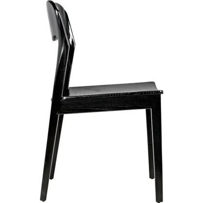 Weller Side Chair - LOOMLAN - Noir - Dining Chairs