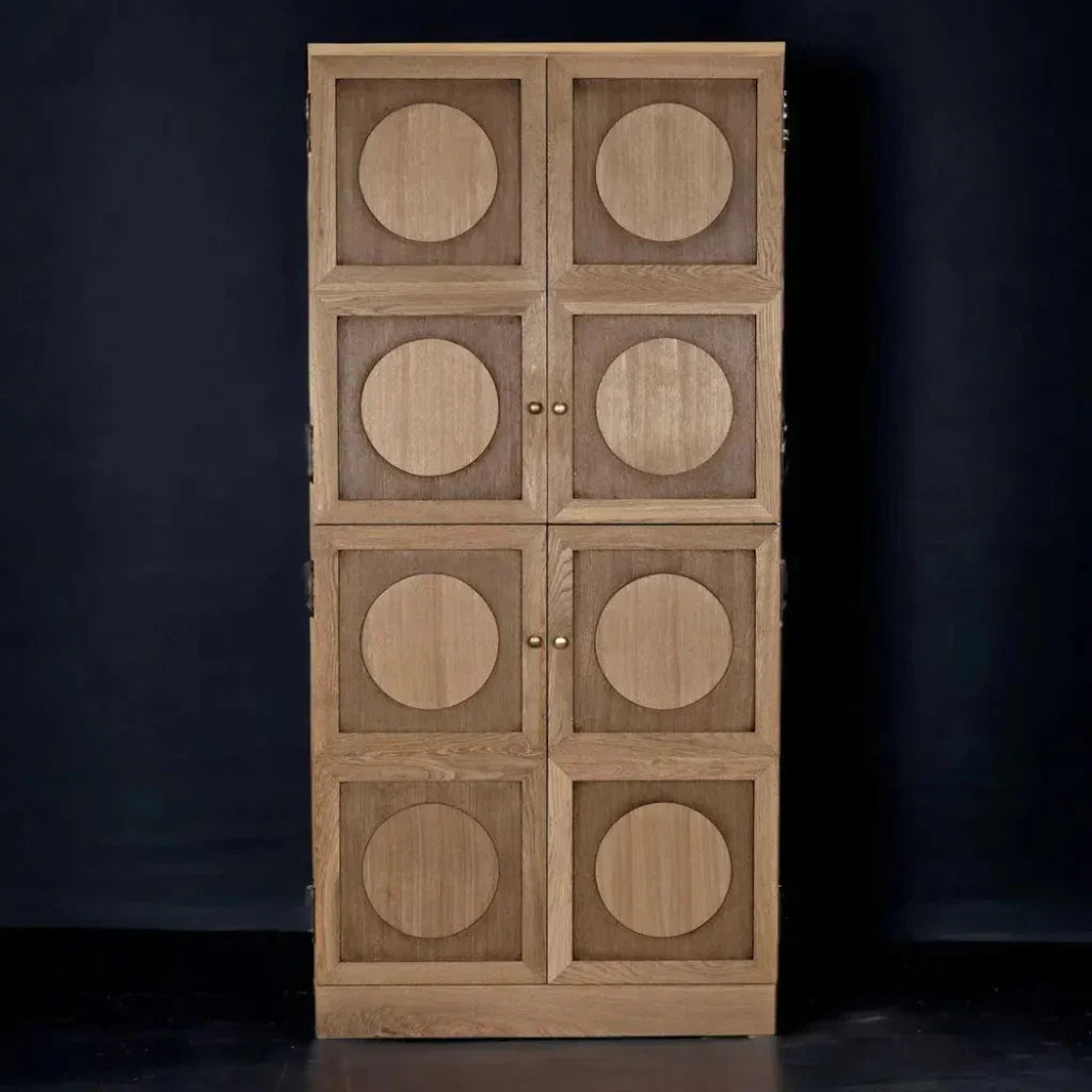 Wellington Hutch Armoire Tall Bookcase Cabinet, White - LOOMLAN - Noir - Bookcases