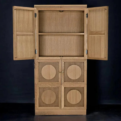 Wellington Hutch Armoire Tall Bookcase Cabinet, White - LOOMLAN - Noir - Bookcases