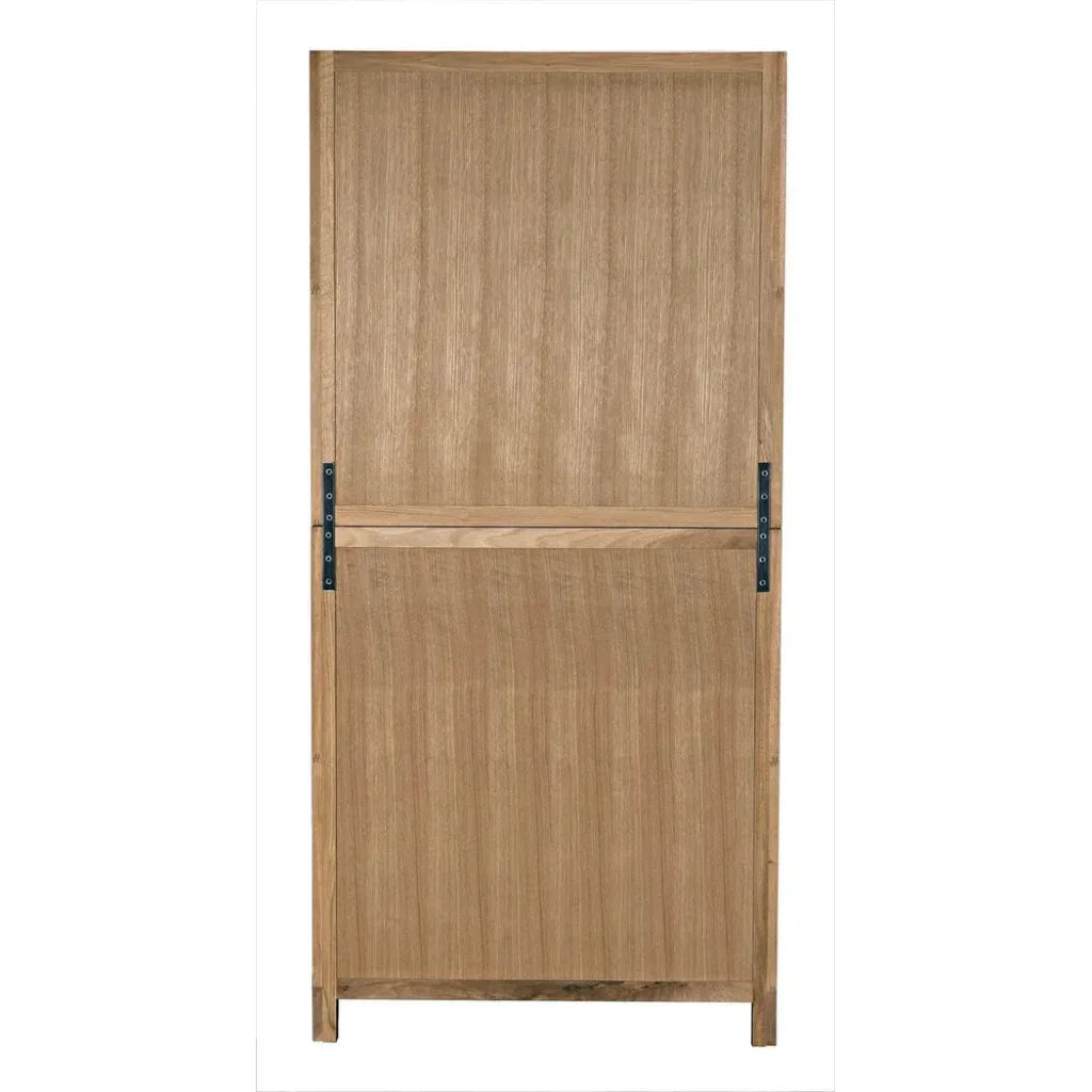 Wellington Hutch Armoire Tall Bookcase Cabinet, White - LOOMLAN - Noir - Bookcases