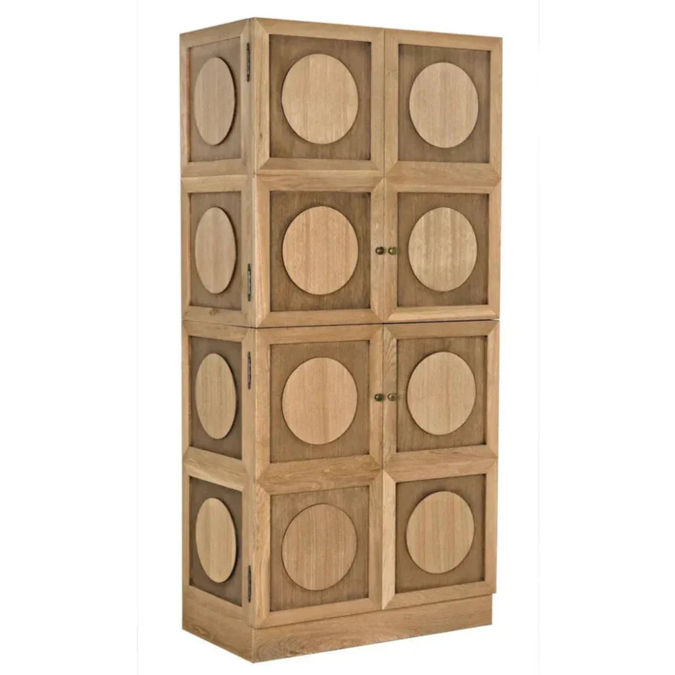 Wellington Hutch Armoire Tall Bookcase Cabinet, White - LOOMLAN - Noir - Bookcases