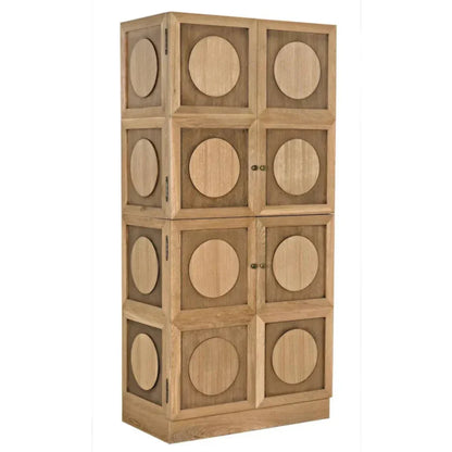 Wellington Hutch Armoire Tall Bookcase Cabinet, White - LOOMLAN - Noir - Bookcases