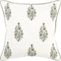 Welted Floral Throw Pillow With Down Insert - LOOMLAN - LOOMLAN - Throw Pillows