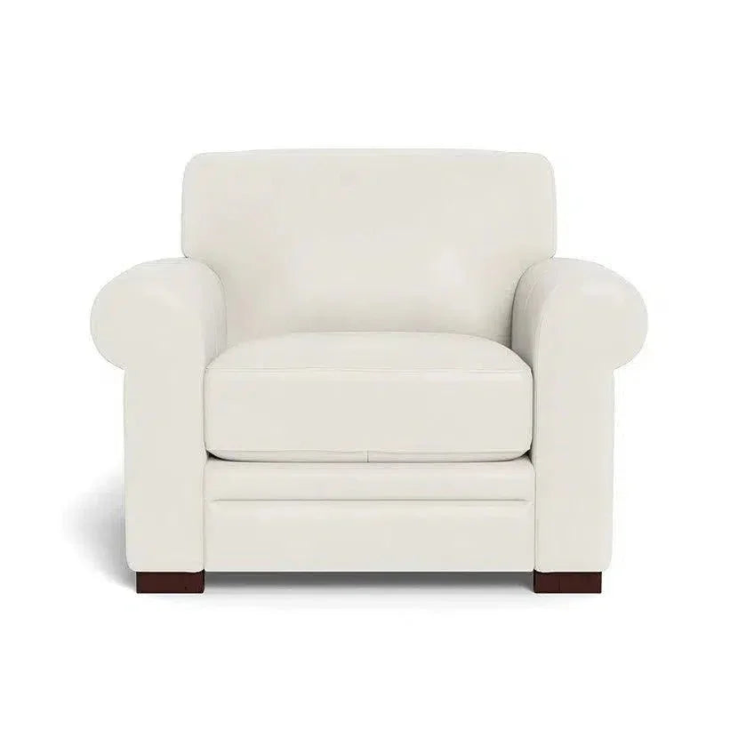 Wenton Mondern Leather Club Chair Rolled Arms - LOOMLAN - Uptown Sebastian - Club Chairs