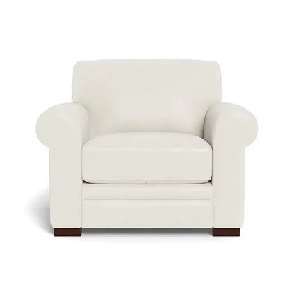 Wenton Mondern Leather Club Chair Rolled Arms - LOOMLAN - Uptown Sebastian - Club Chairs