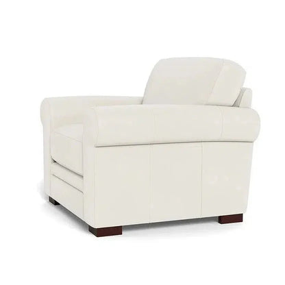 Wenton Mondern Leather Club Chair Rolled Arms - LOOMLAN - Uptown Sebastian - Club Chairs