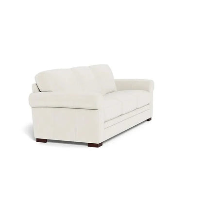 Wenton Mondern Leather Couch Rolled Arms - LOOMLAN - Uptown Sebastian - Sofas & Loveseats