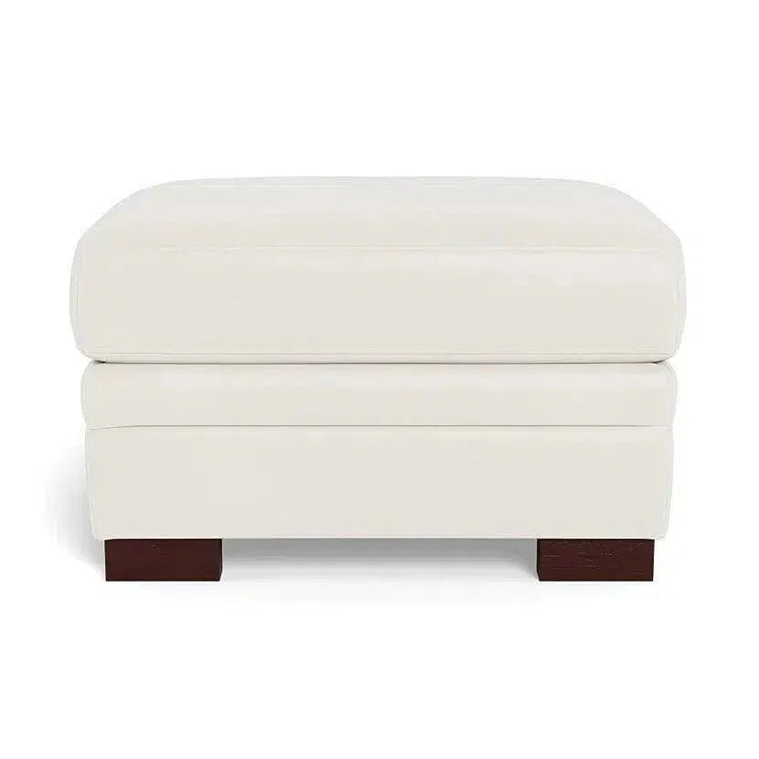 Wenton Mondern Leather Ottoman - LOOMLAN - Uptown Sebastian - Ottomans
