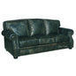 Western Couch Green Teal Alligator Embossed Leather - LOOMLAN - Uptown Sebastian - Sofas & Loveseats