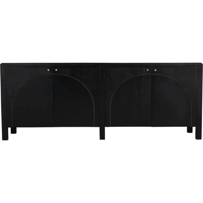 Weston Sideboard, Hand Rubbed Black Light Brown Trim - LOOMLAN - Noir - Sideboards