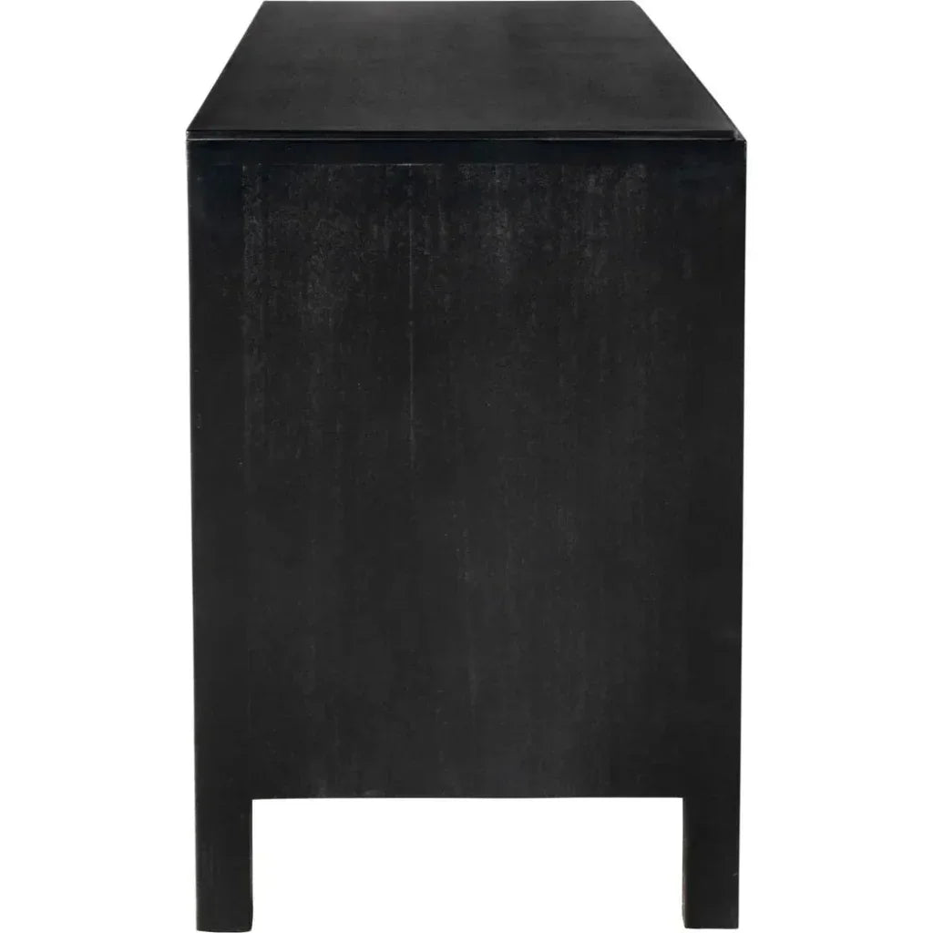 Weston Sideboard, Hand Rubbed Black Light Brown Trim - LOOMLAN - Noir - Sideboards