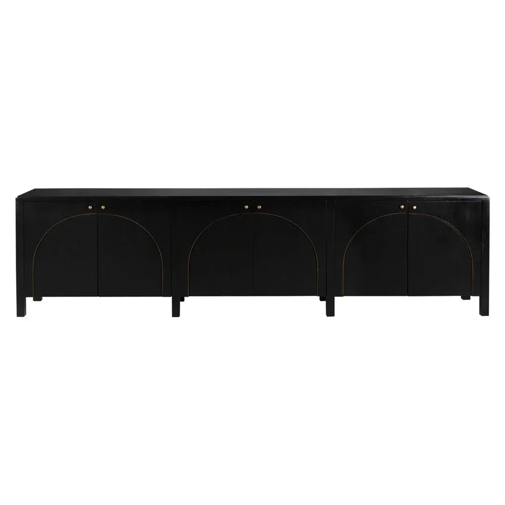 Weston Wooden Hand Rubbed Black Sideboard - LOOMLAN - Noir - Sideboards