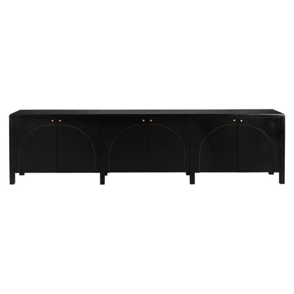 Weston Wooden Hand Rubbed Black Sideboard - LOOMLAN - Noir - Sideboards