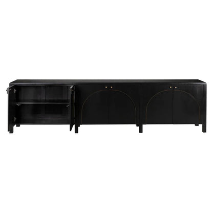 Weston Wooden Hand Rubbed Black Sideboard - LOOMLAN - Noir - Sideboards